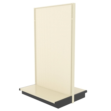 Lozier Shelving Double-Sided Add-on, Platinum Off-White, 48W x 84H x 47D P482V-AD